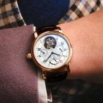 Haofa Luxury 18K Solid Gold Tourbillon Watch for Men Multi-function Dial Manual Mechanical Watch Sapphire Business Casual K011