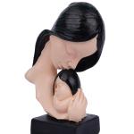 Resin Mother Child Son Daughter Idol Statue Heart Warming Mother's Love - Baby Shower for Mom, Handcrafted Mother Baby Showpiece Gift (Skin)