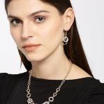 Jewellery Sets for Women Crystal Studded Necklace Jewellery set Bracelet with Earrings For Girls/Women