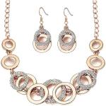 Jewellery Sets for Women Crystal Studded Necklace Jewellery set Bracelet with Earrings For Girls/Women