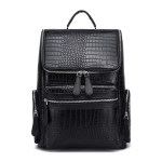 Alligator Leather Men's Backpack Business Laptop Bag Men Large Capacity Travel Backpacks Schoolbag Rucksack Student School Bag