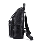 Alligator Leather Men's Backpack Business Laptop Bag Men Large Capacity Travel Backpacks Schoolbag Rucksack Student School Bag