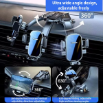 Universal Car Phone Holder - Dashboard Windshield Desk Mount for GPS Navigation Secure Hanging Bracket