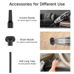 Portable wireless vacuum cleaner, multi-function car and home dual-use, USB charging, long battery life